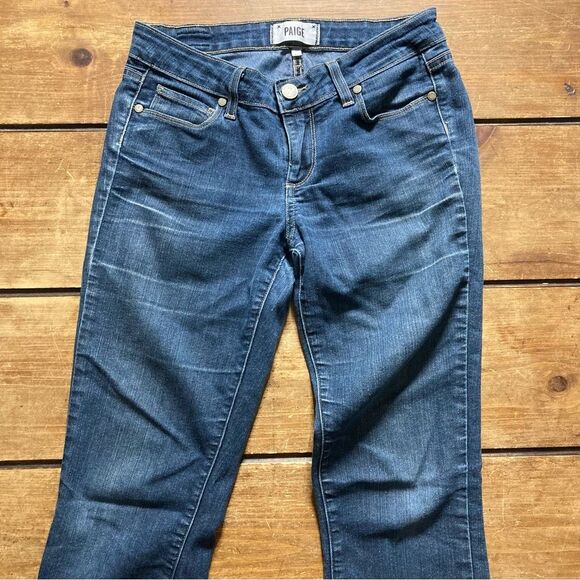 Y2K Paige Peg Straight Leg Jeans Size 26 Low Rise - Picture 8 of 10